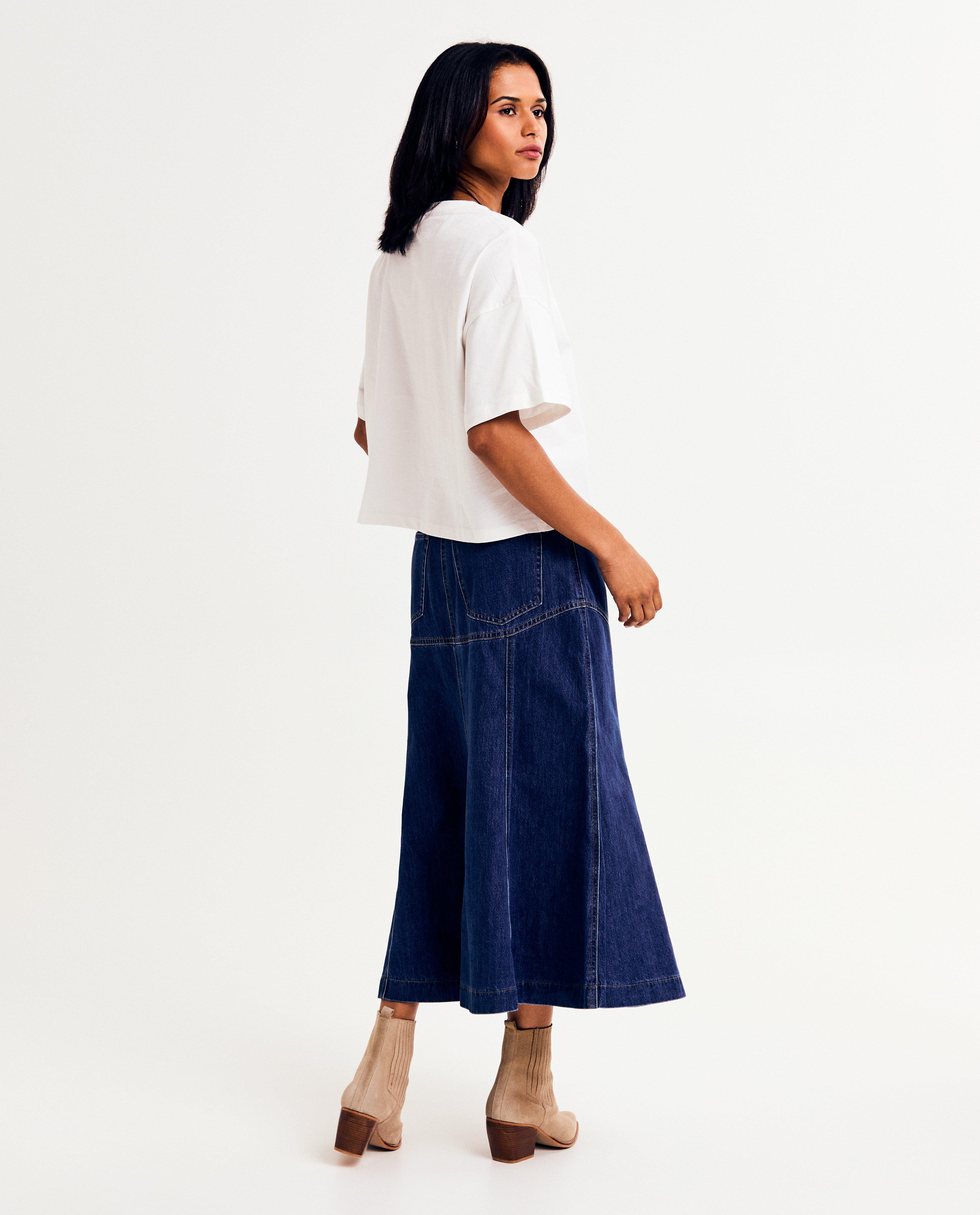 Fustă din denim Saint Tropez Blue albastră