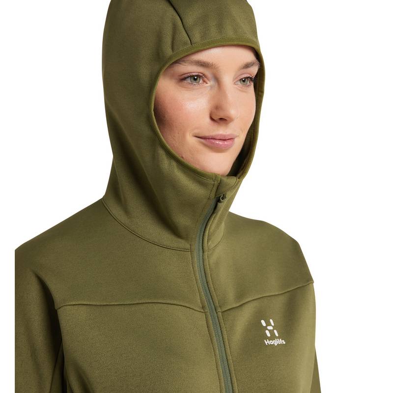 Haglöfs Frost Mid HoodHood Fleecejacke Damen