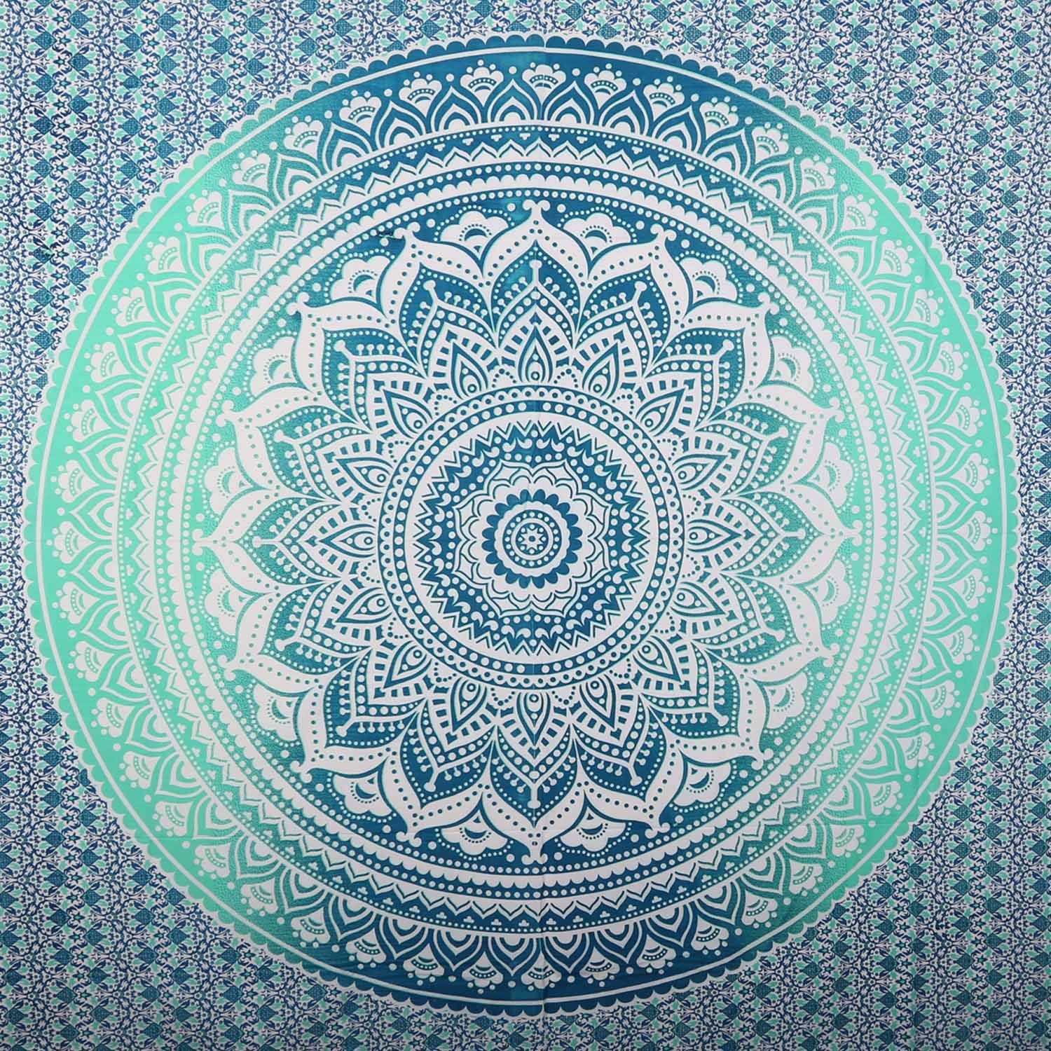 Wandteppich Indisches XXL Wandbehang Amba 240x220 cm Mandala Tapisserie, Casa Moro, Rechteckig, Wohnzimmer, Schlafzimmer