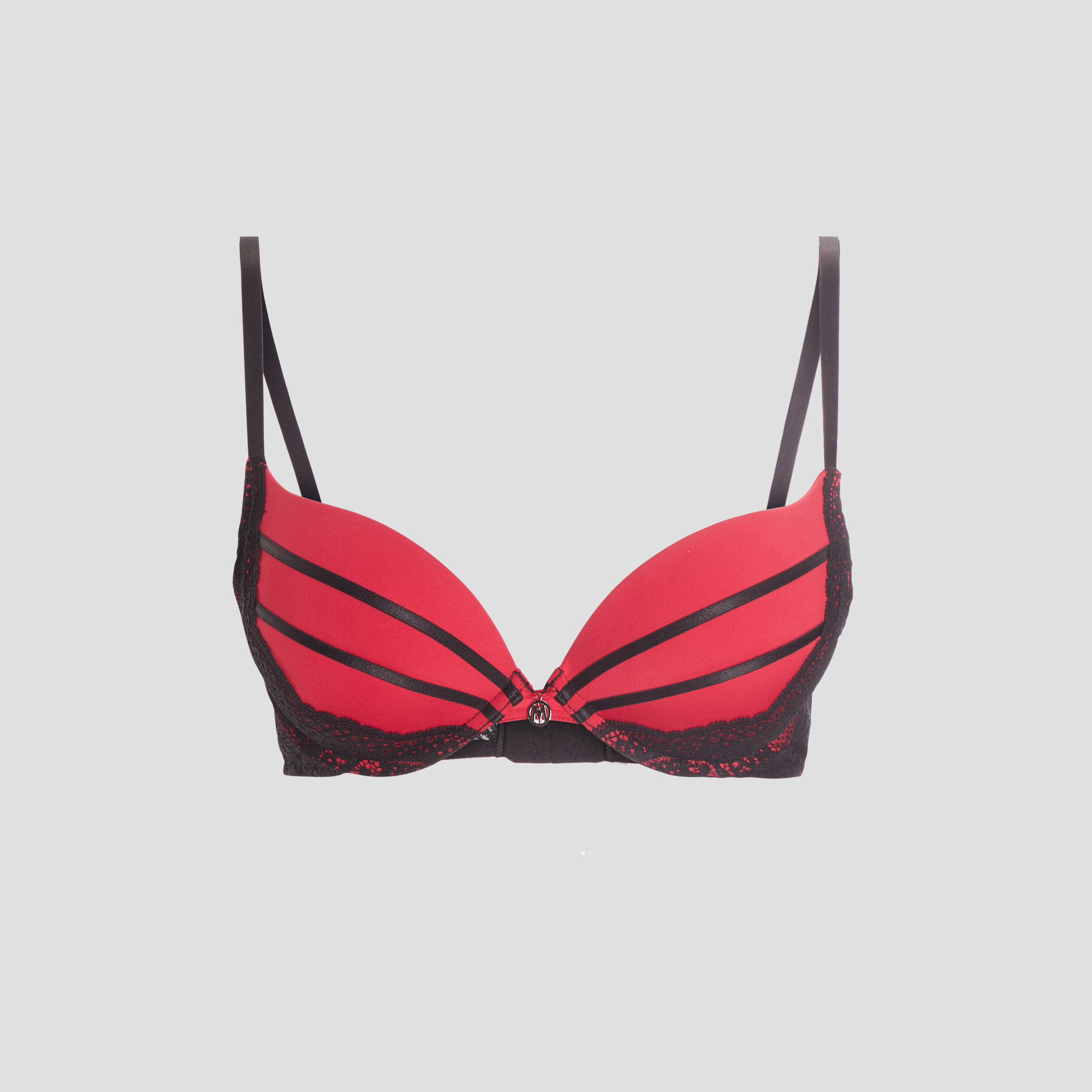 Soutien-gorge maxi push-up rouge femme | La Halle