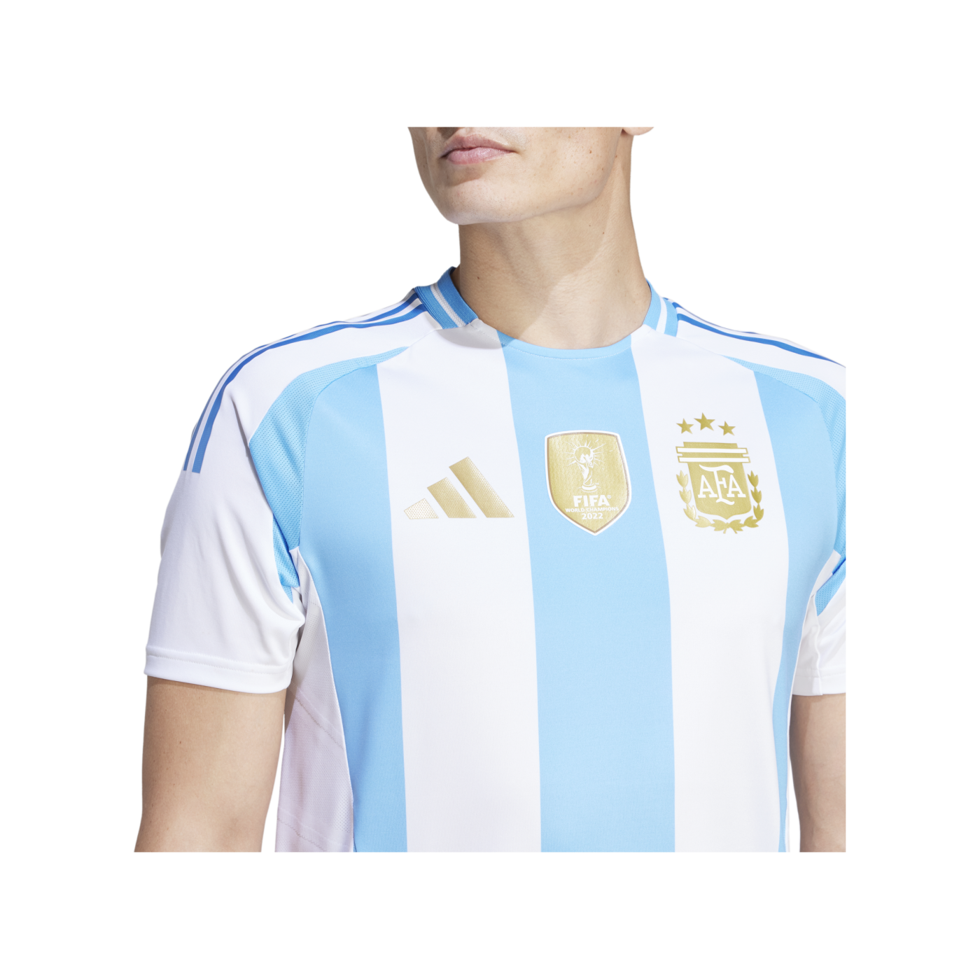 adidas Argentinien Auth. Trikot Home Copa America 2024 Weiss