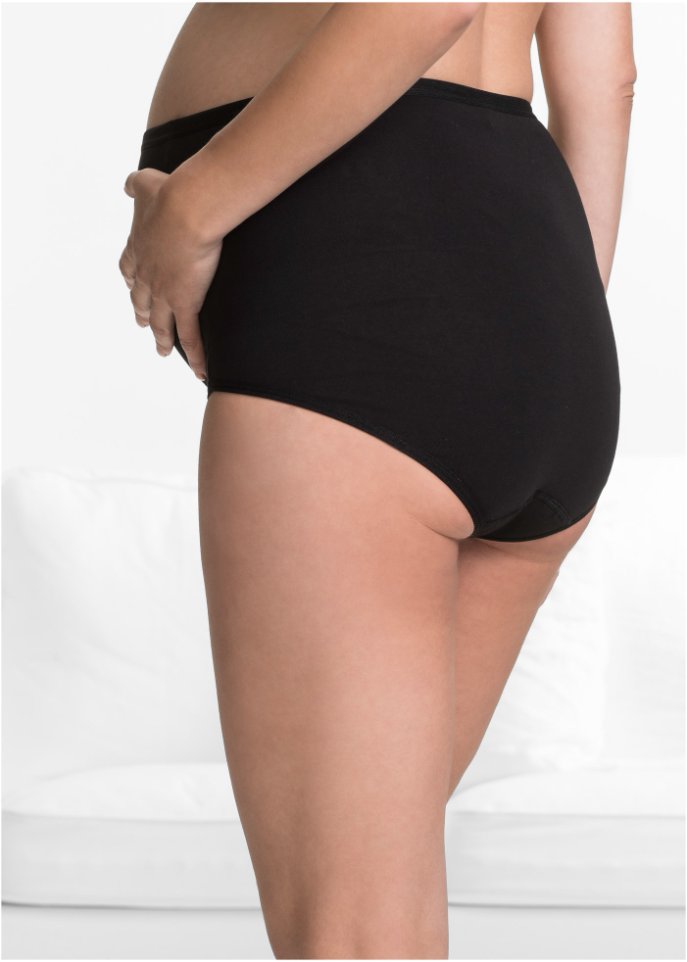 Überbauchslip mit Bio-Baumwolle (2er Pack)