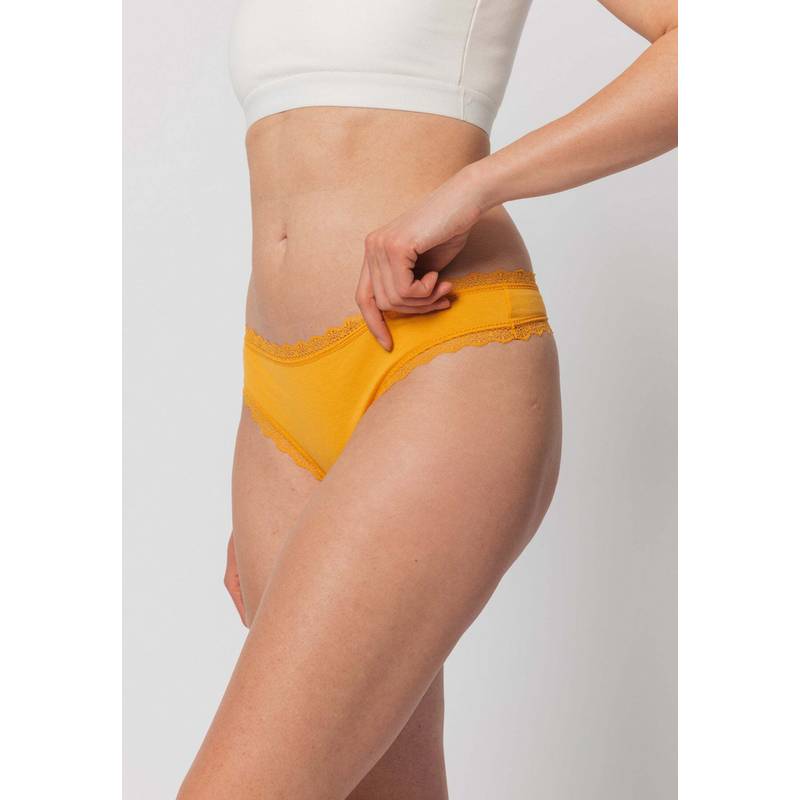 Snocks Tangas mit Spitze aus Bio-Baumwolle Unterhose Damen