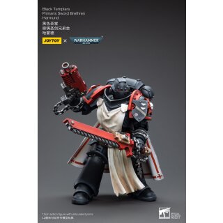 Warhammer 40k Actionfigur 1/18 Black Templars Primaris Sword Brethren Harmund 12 cm