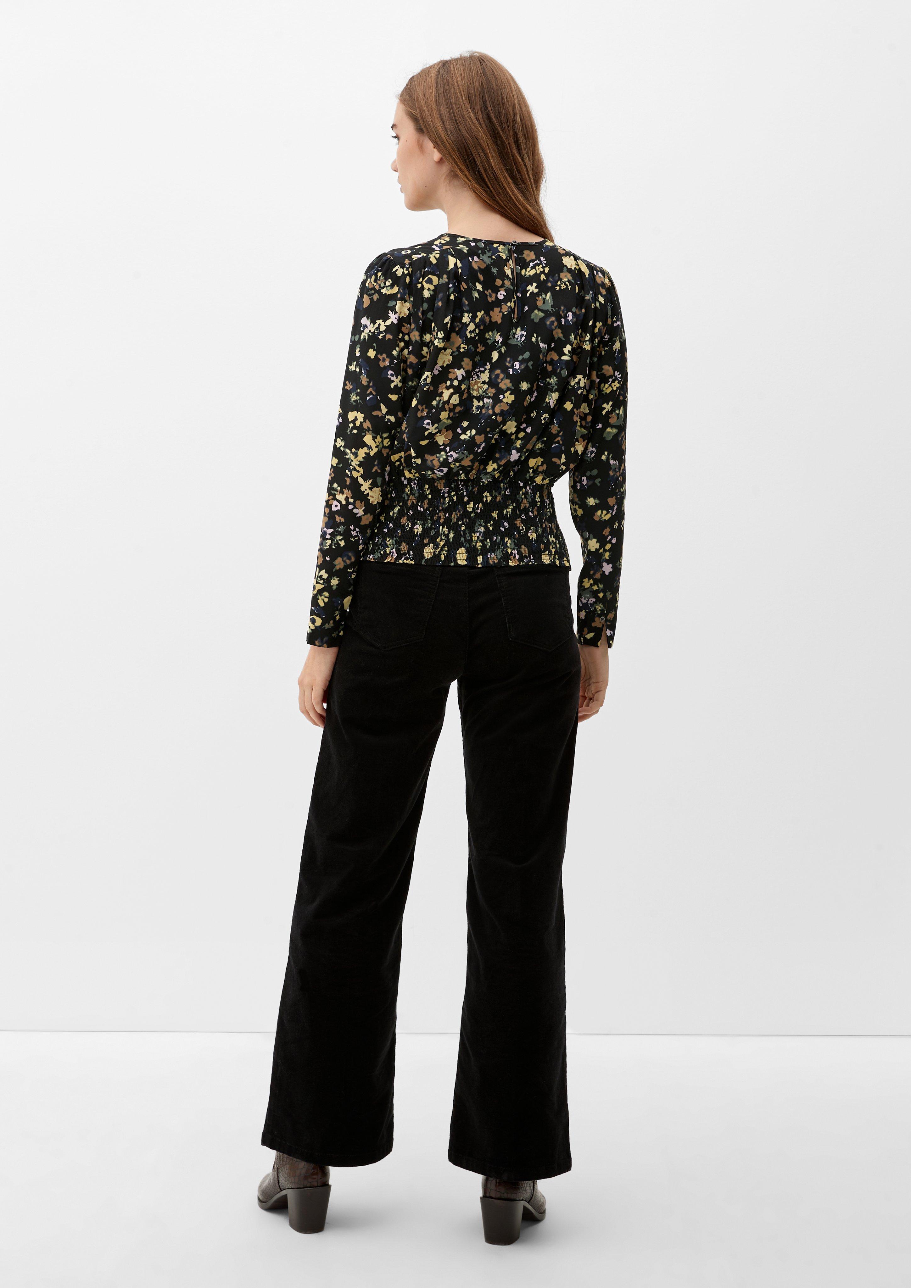Viskose-Bluse mit Alloverprint  2120819-99A0