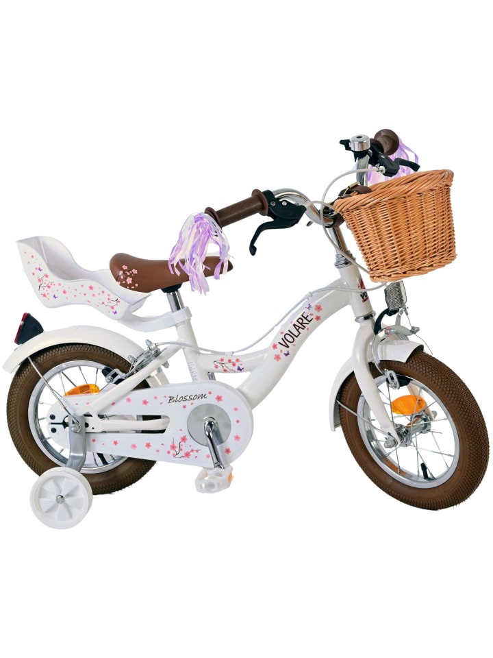 Volare Kinderfahrrad Blossom für Mädchen 12 Zoll Kinderrad in Weiß 3 Jahre günstig kaufen onesize