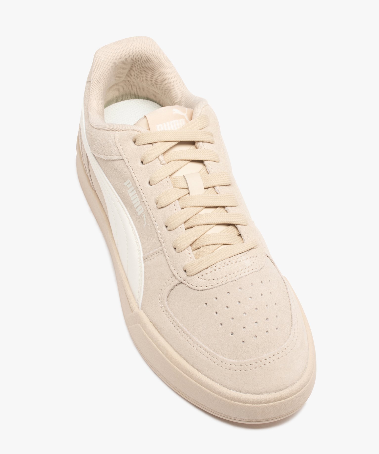 Baskets homme à lacets en suédine - Puma beige | GEMO