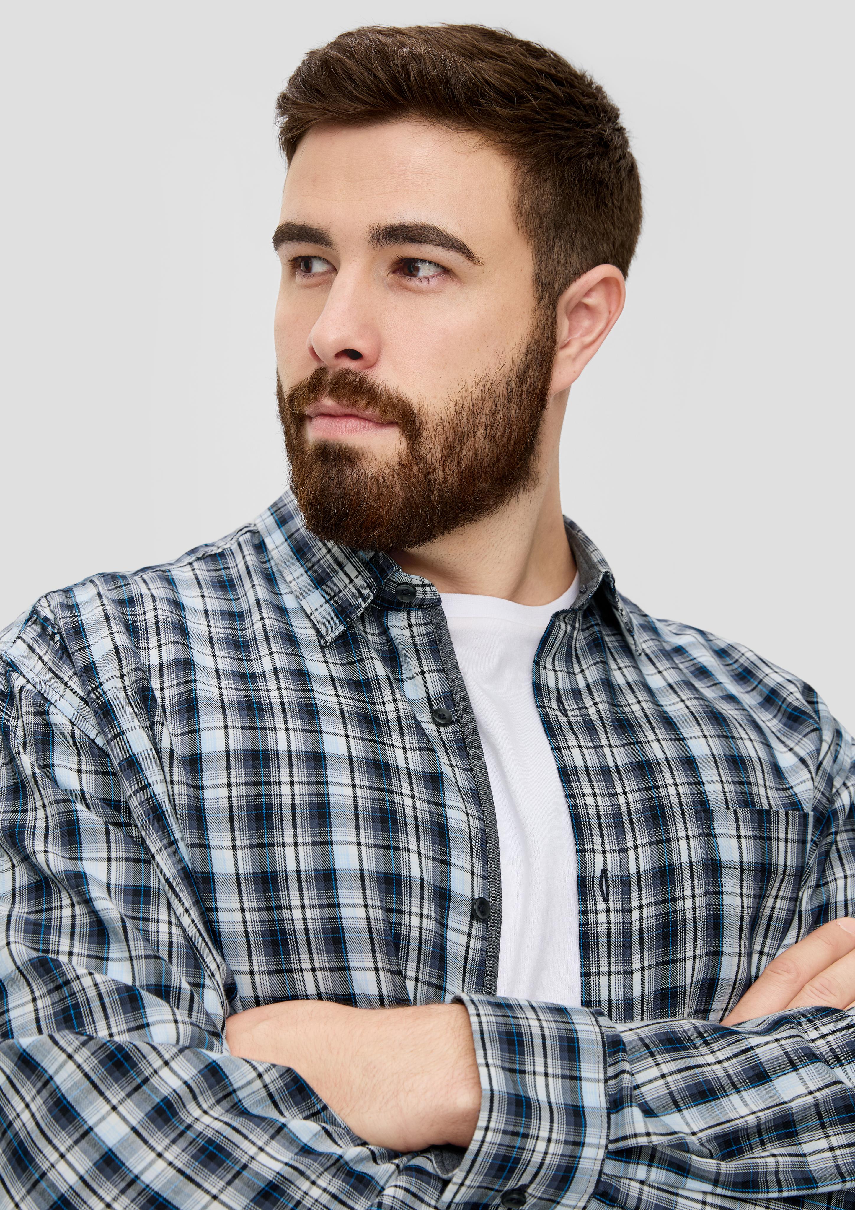 Regular: Twill-Hemd aus Lyocellmix  2143240-59N2