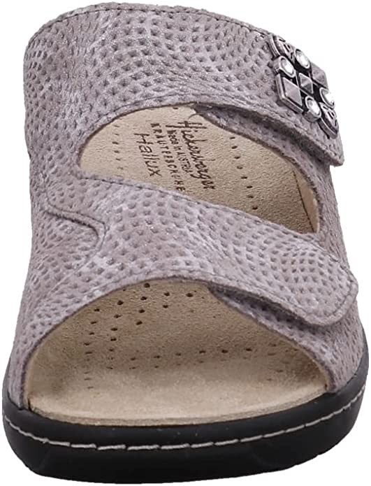 HICKERSBERGER Komfort Sandalen grau Milano Hallux Pantolette