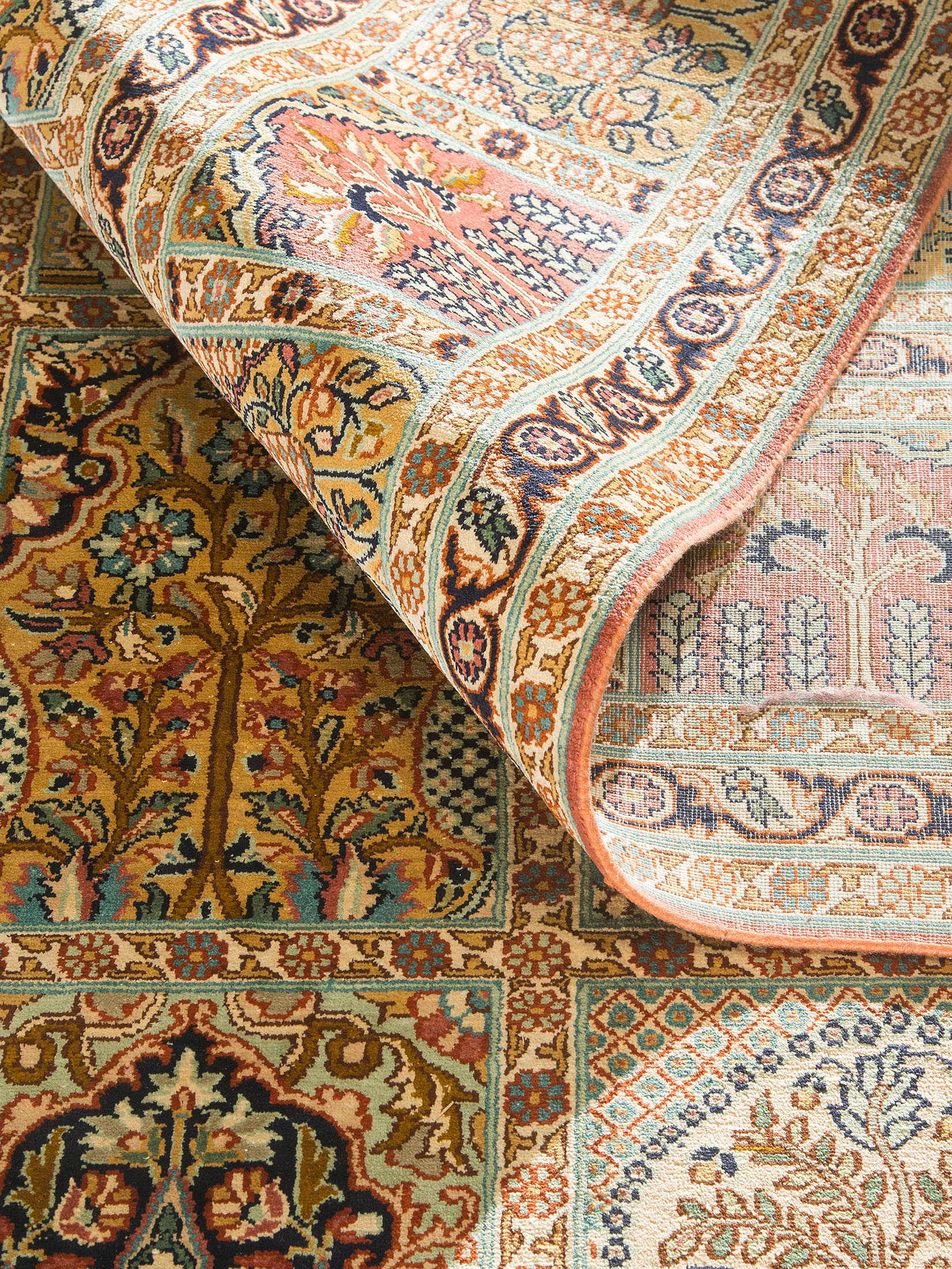 Kaschmir Seide 18/18 ca. 253 x 331 cm, Unikat / Einzelstück