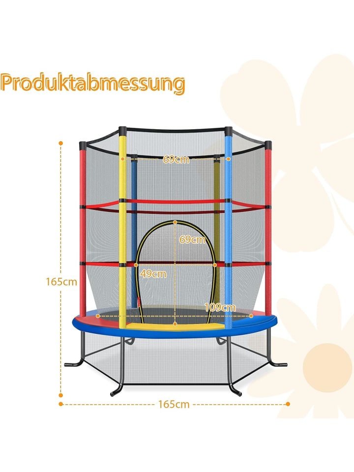 COSTWAY Gartentrampolin in Bunt günstig kaufen onesize