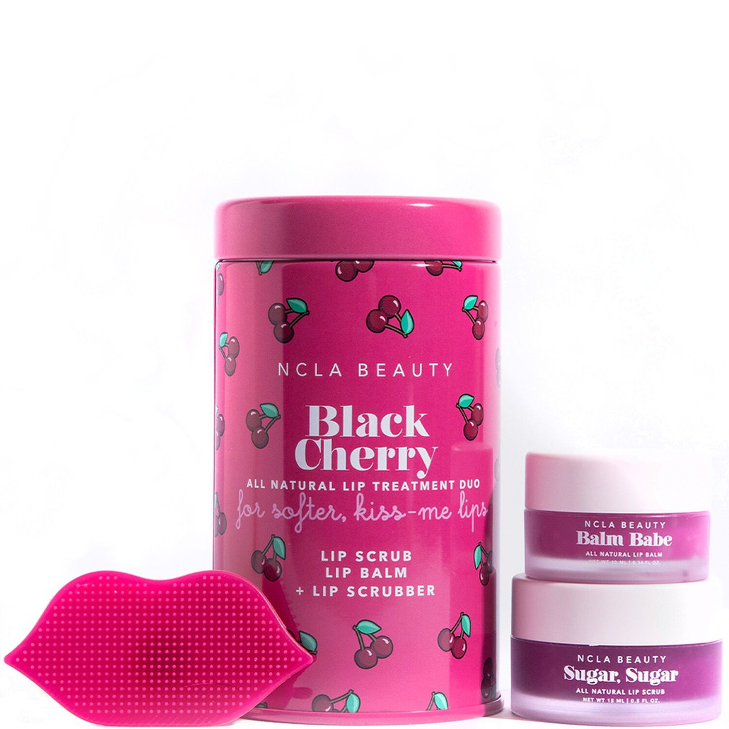 NCLA Beauty Black Cherry Lip Care Soin des Lèvres Gommage & Baume
