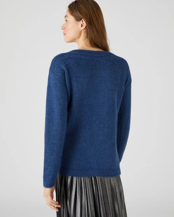 Pull chaud motif chevrons Thermolactyl