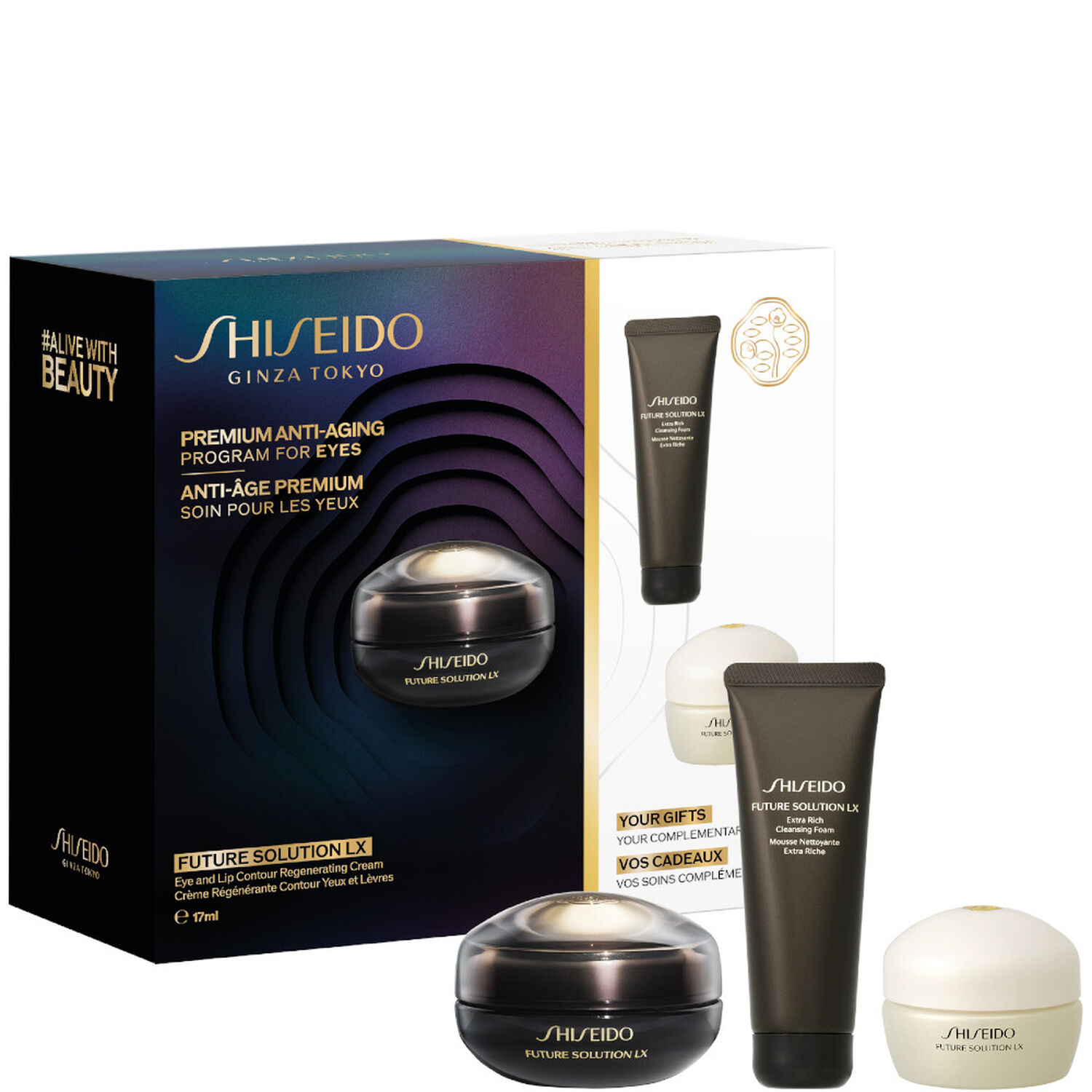 Shiseido Rituel Anti Age d'Exception - Future Solution LX Coffret Contour des Yeux Crèmes + Mousse Nettoyante