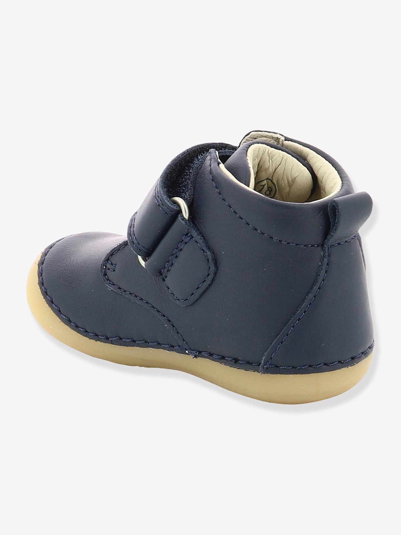 Bottillons cuir bébé garçon Sabio KICKERS® 1ers pas camel