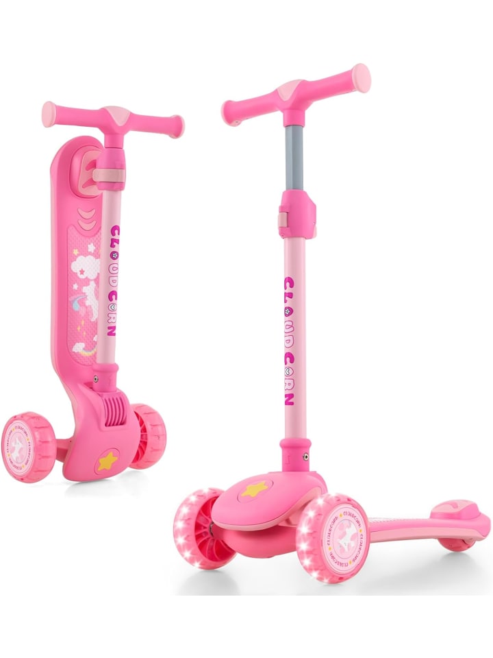 COSTWAY Roller mit LED Rädern ab 3 Jahren in Rosa günstig kaufen onesize