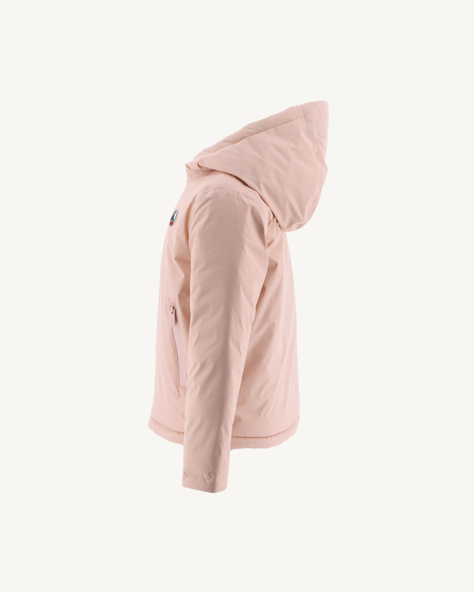 Doudoune réversible à capuche enfant Rose pale/Aubergine Zurich