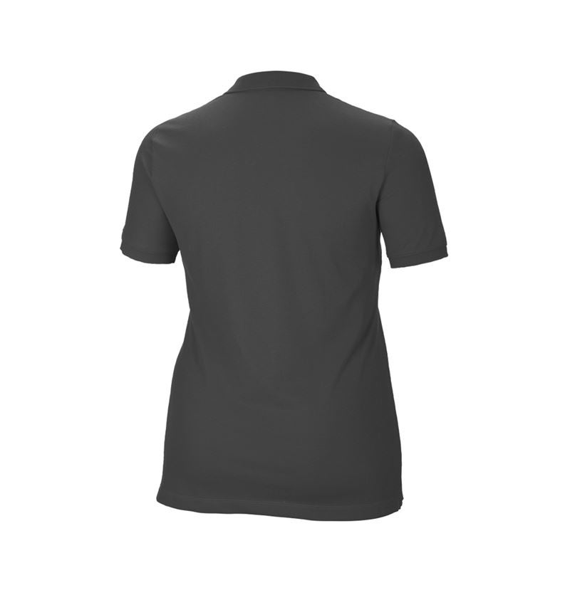 e.s. Piqué-Polo cotton stretch, Damen, plus fit