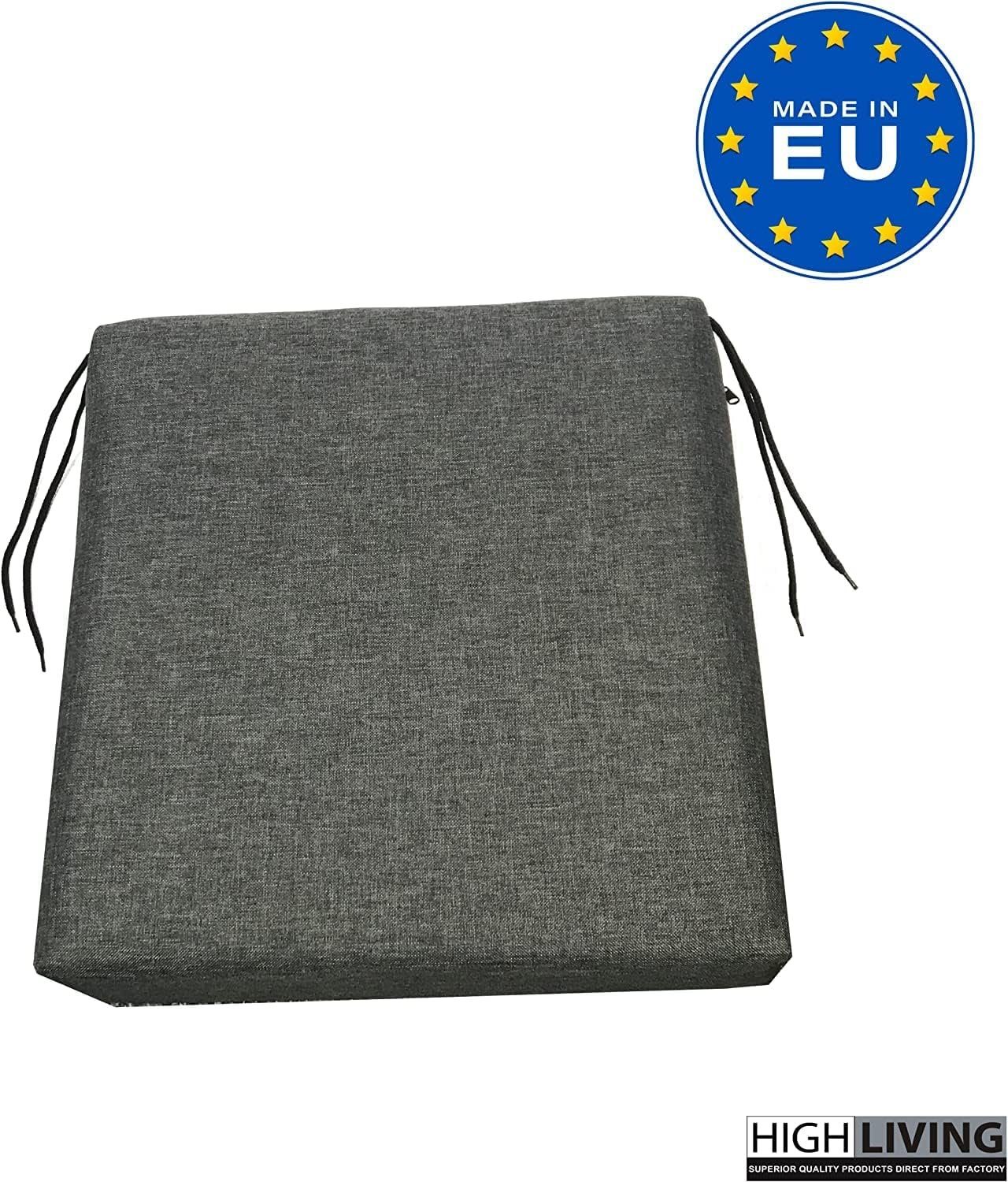HIGH LIVING Sitzkissen Orthopädische Sitzkissen 10&4cm Ergonomische 40x40x10&4cm Sofa kissen