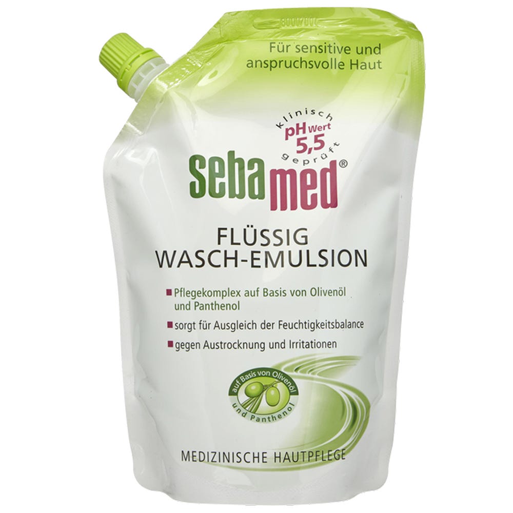 sebamed Nachfüllbare Flüssig Wasch-Emulsion Olive 400 ml