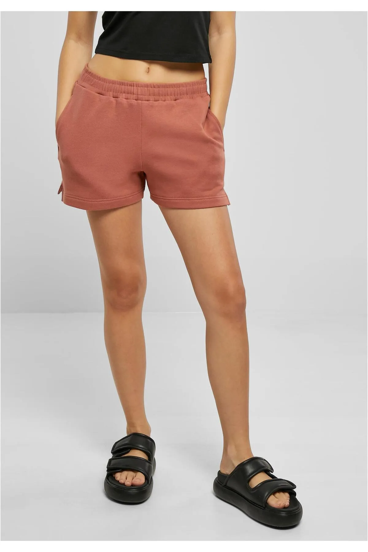 Urban Classics  Kurze Sporthose - Orange - Mittlerer Bund