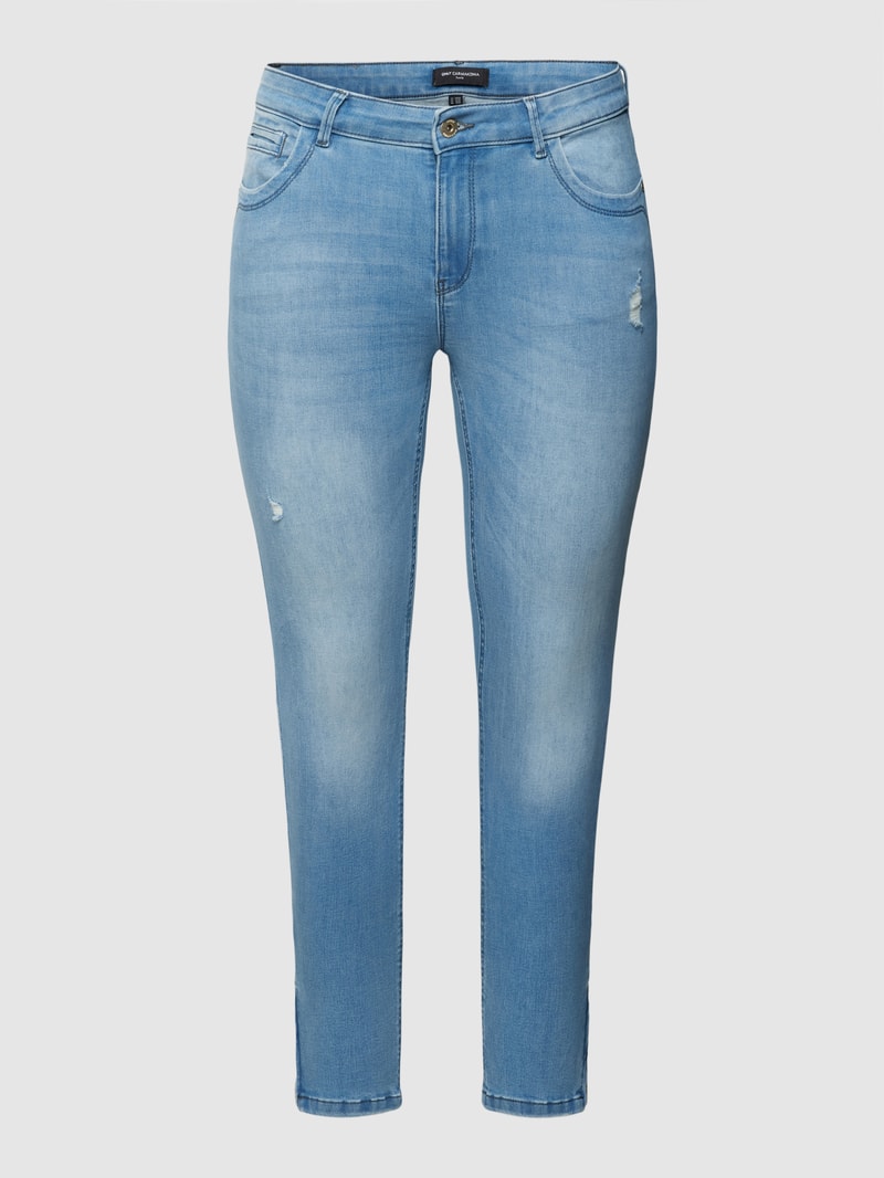 Skinny Fit Jeans im 5-Pocket-Design Modell 'KARLA' in jeans