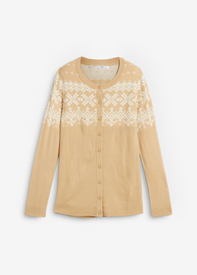 Strickjacke mit Norwegermuster