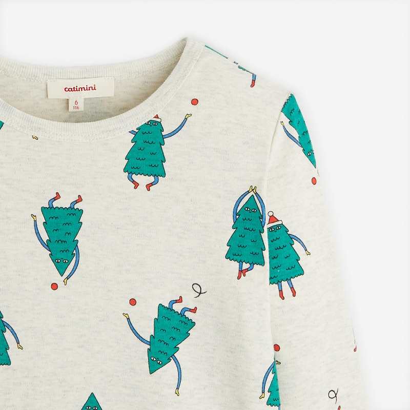 Pyjama sapin long enfant gris chiné garçon Catimini
