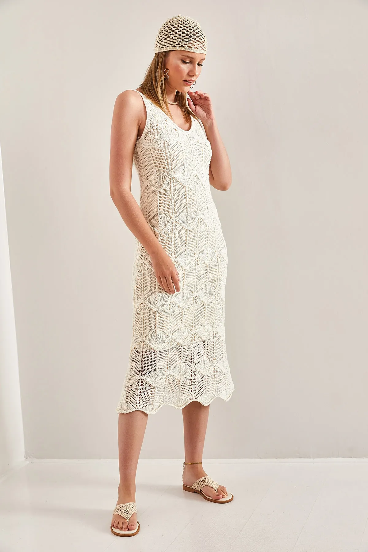 Bianco Lucci  Gemustertes, gefüttertes Damenkleid