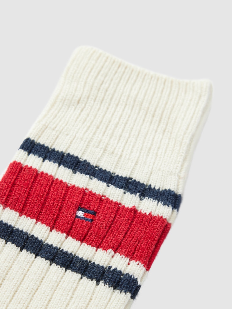 Socken mit Label-Stitching in weiß