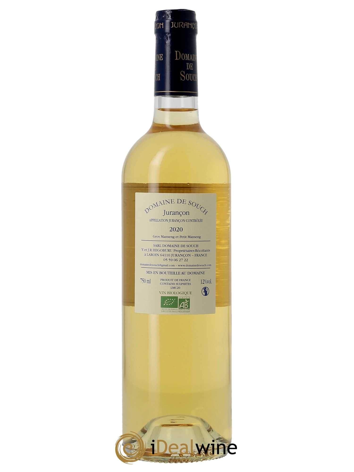 Jurançon Souch (Domaine de)  2020 - Lot de 1 Bouteille