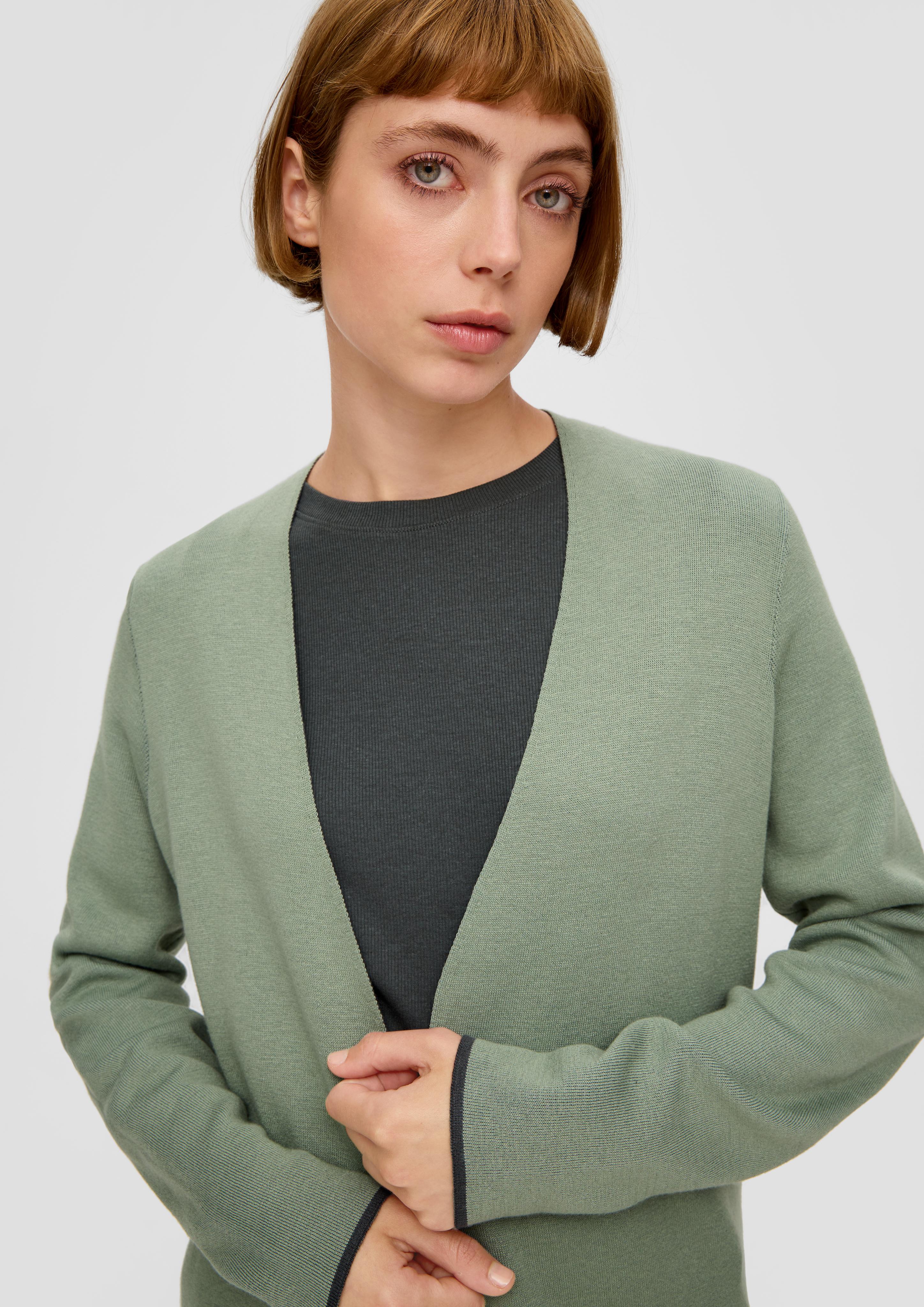 Long-Cardigan in Doubleface-Qualität  2138536-7210