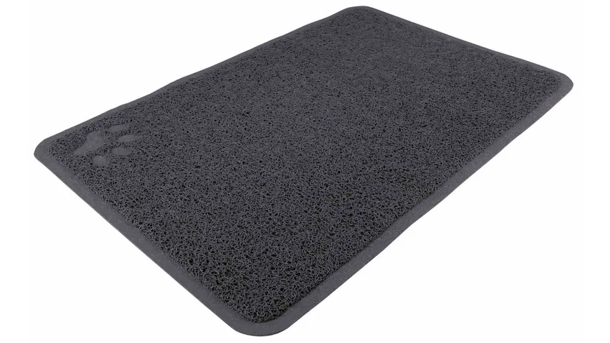 Trixie Vorleger für Katzentoiletten PVC anthrazit 40 × 60 cm Katzenzubehör