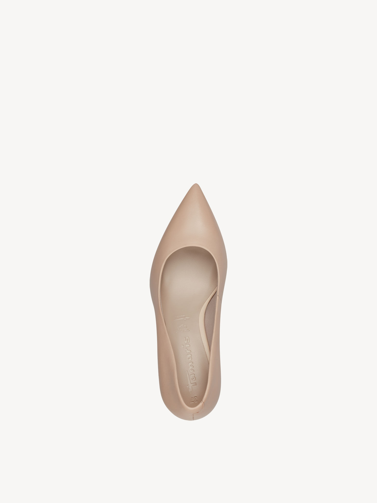 Escarpin en cuir - beige