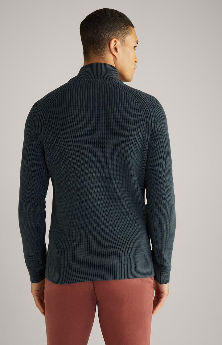Baumwoll-Pullover Henricus in Dunkelblau