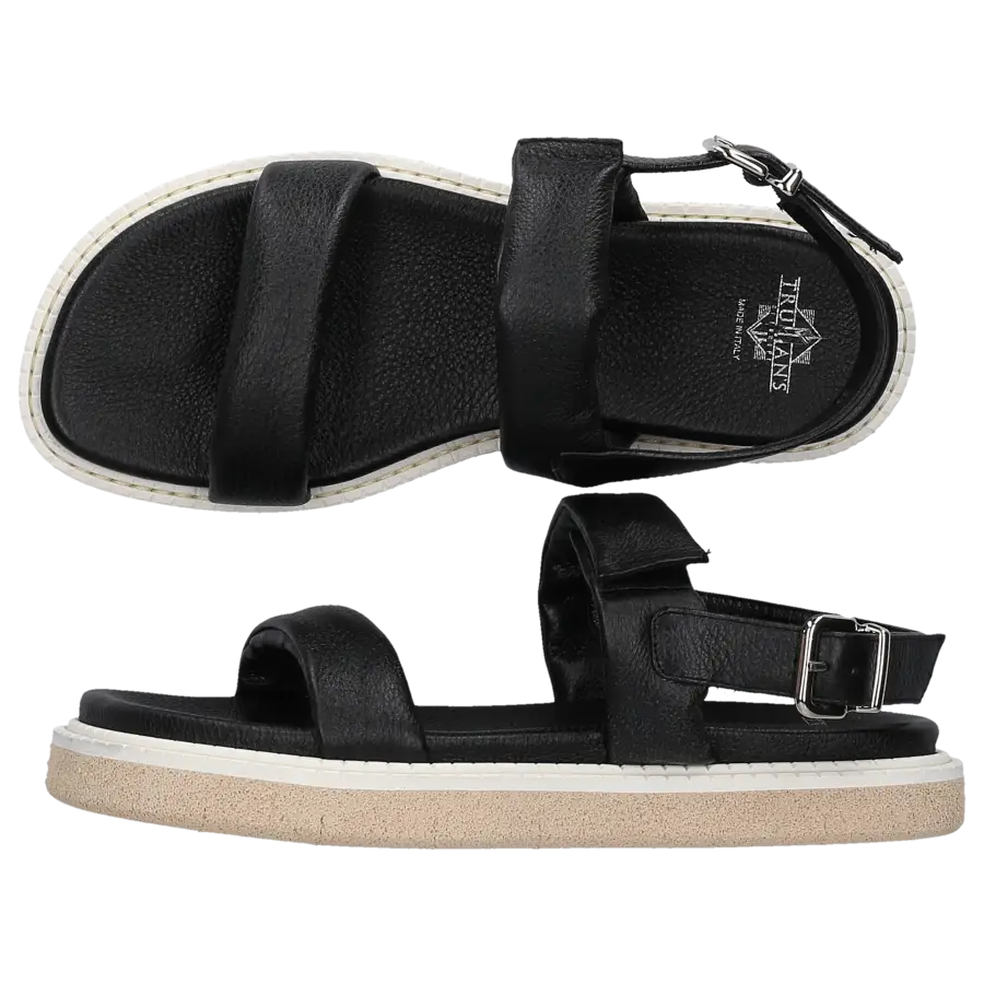 Truman's - Sandalen 9584 Hirschleder - schwarz