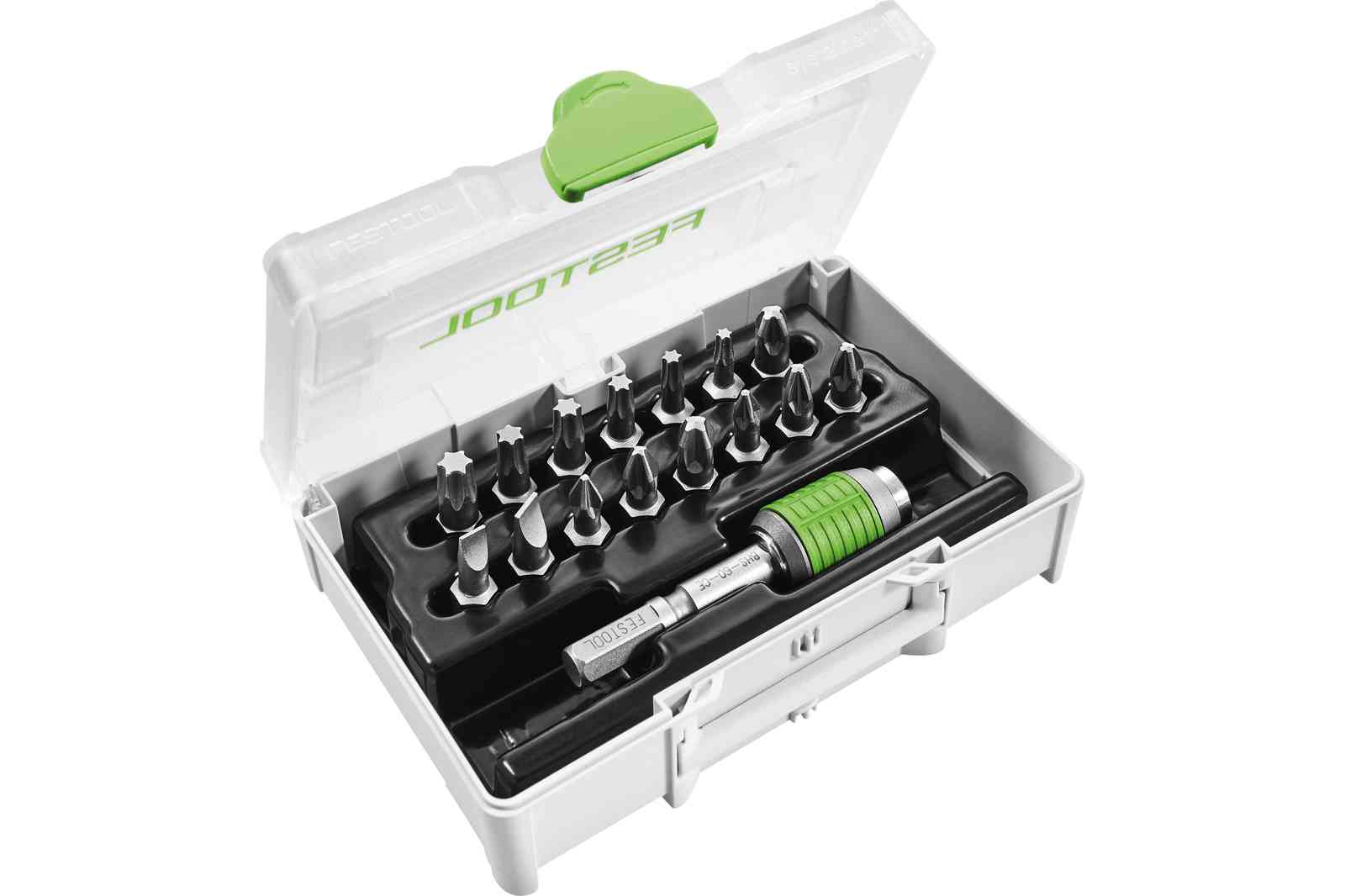 Accesorios Festool 205822 SYS3 XXS CE-MX BHS 60 Juego de 16 puntas en estuche SYS3 XXS