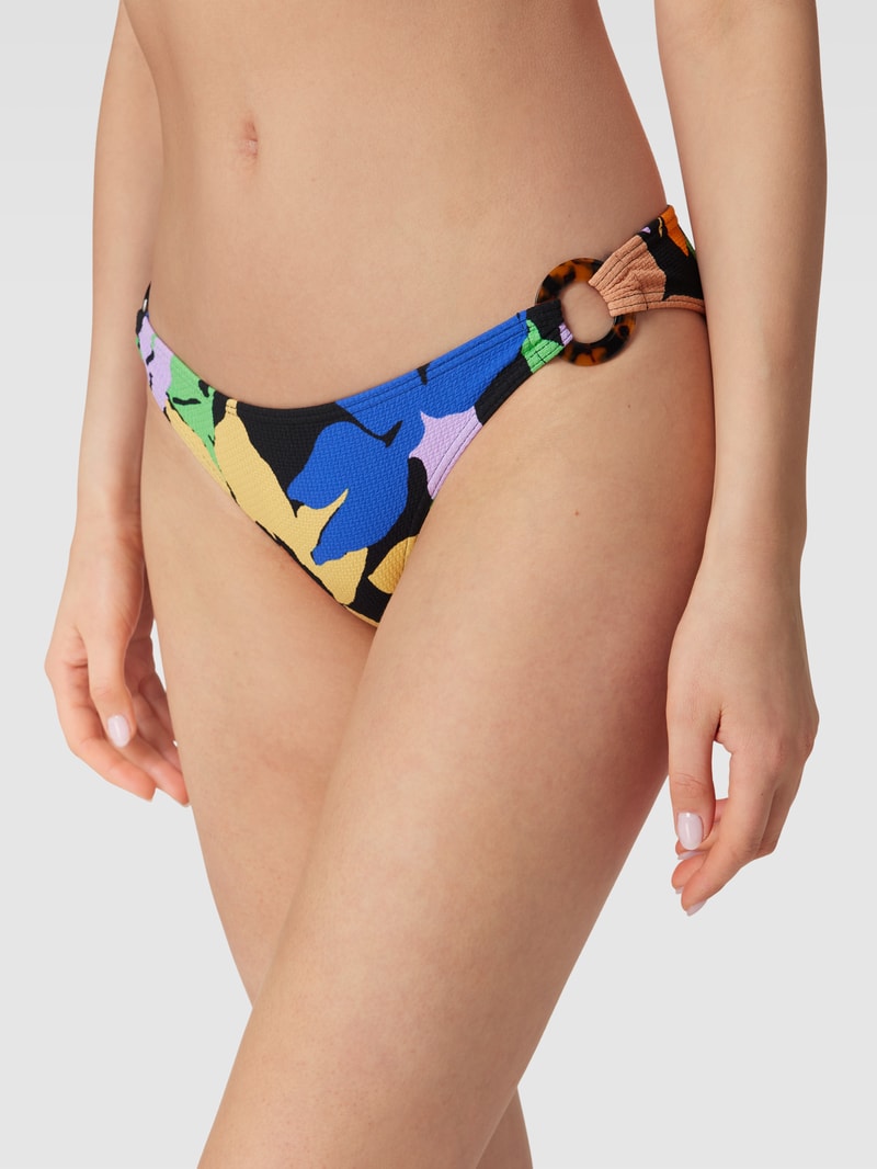 Bikini-Slip mit Allover-Muster Modell 'JAM' in royalblau