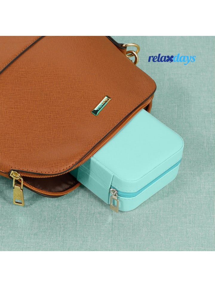relaxdays Schmuckkästchen in Türkis - (B)10 x (H)5 x (T)10 cm günstig kaufen onesize