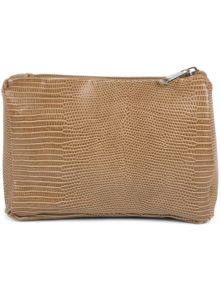 styleBREAKER Kosmetiktasche in Braun günstig kaufen onesize