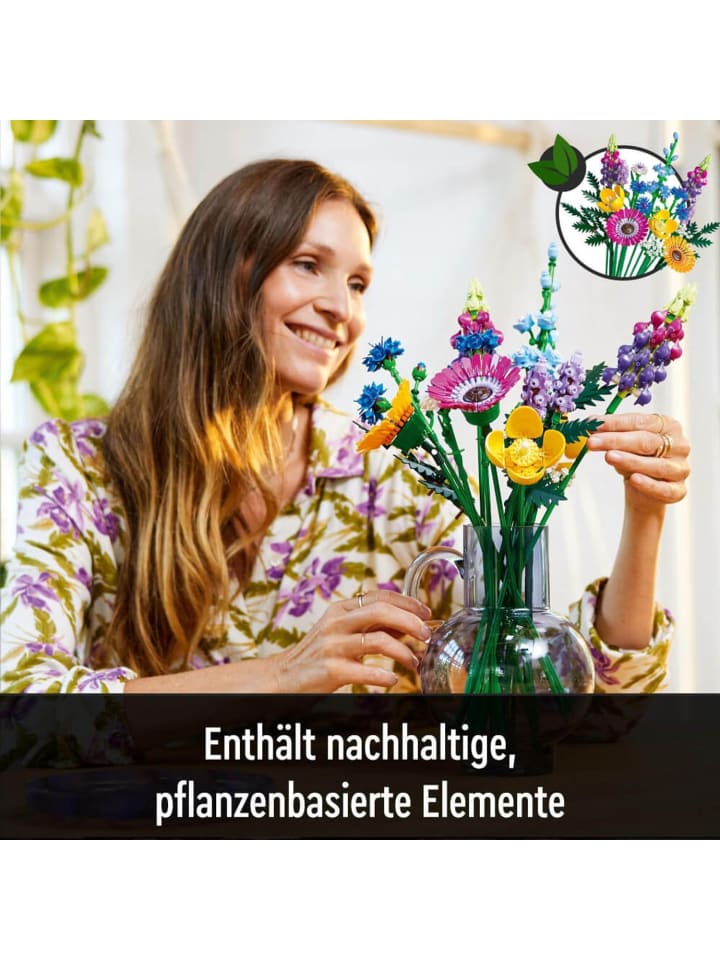 LEGO Icons Wildblumenstrauß in Mehrfarbig ab 18 Jahre günstig kaufen onesize