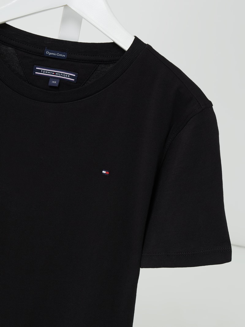 T-Shirt aus Bio-Baumwolle in schwarz