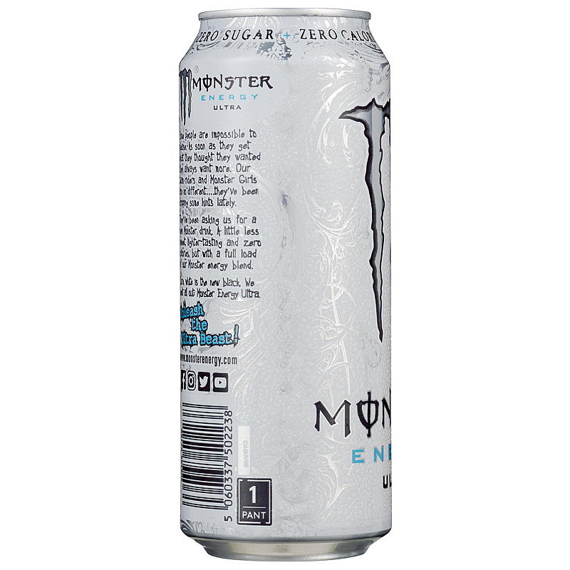 Monster Monster 500 ml energidrikk Ultra White