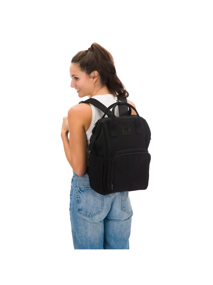 fillikid Wickelrucksack Barcelona Exklusiv in Schwarz günstig kaufen onesize