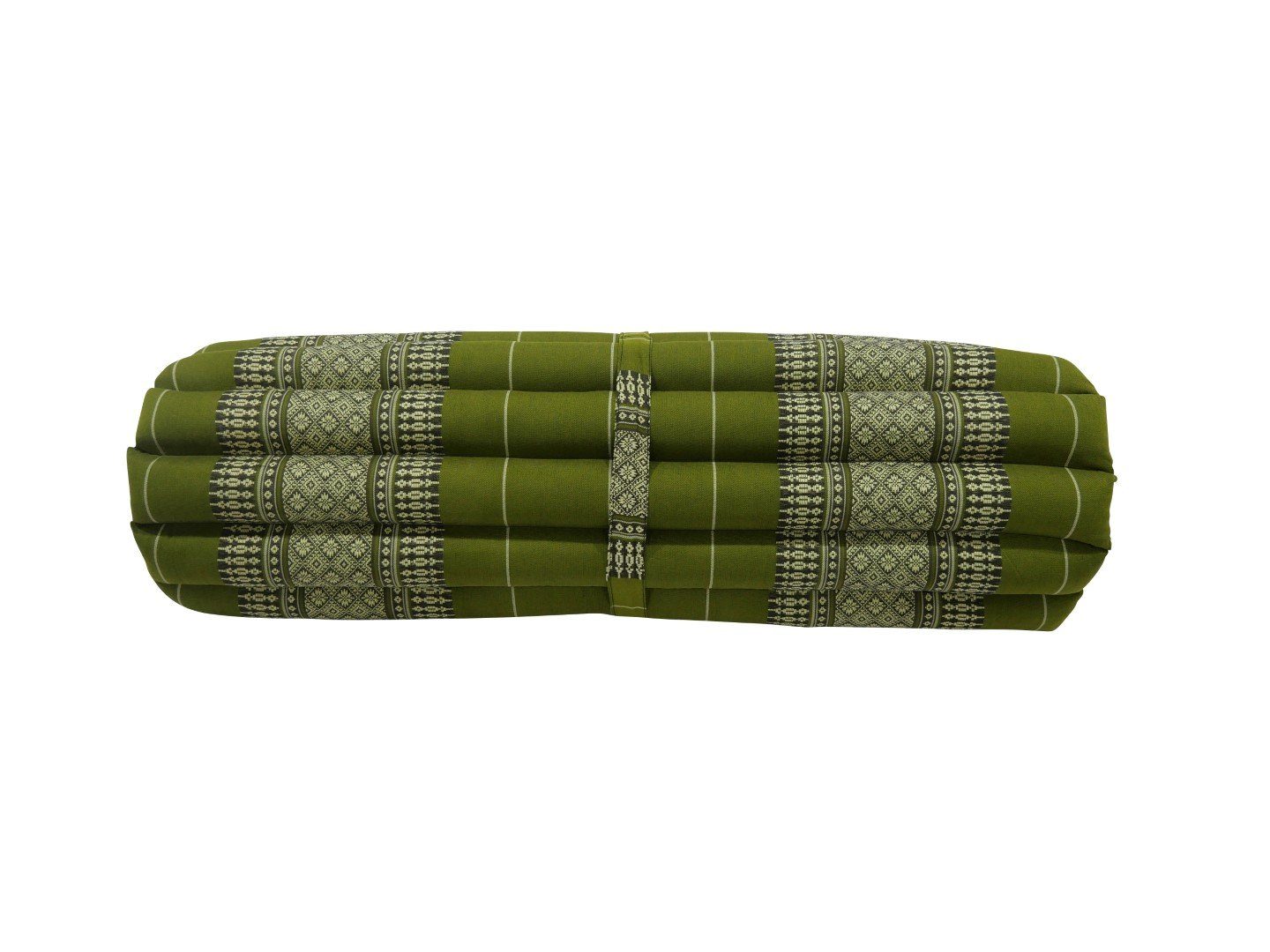 my Hamam Yogakissen Zabuton Meditationsmatte rollbar grün orientalisch, angenehm, weich, unterstützend 69x78 cm