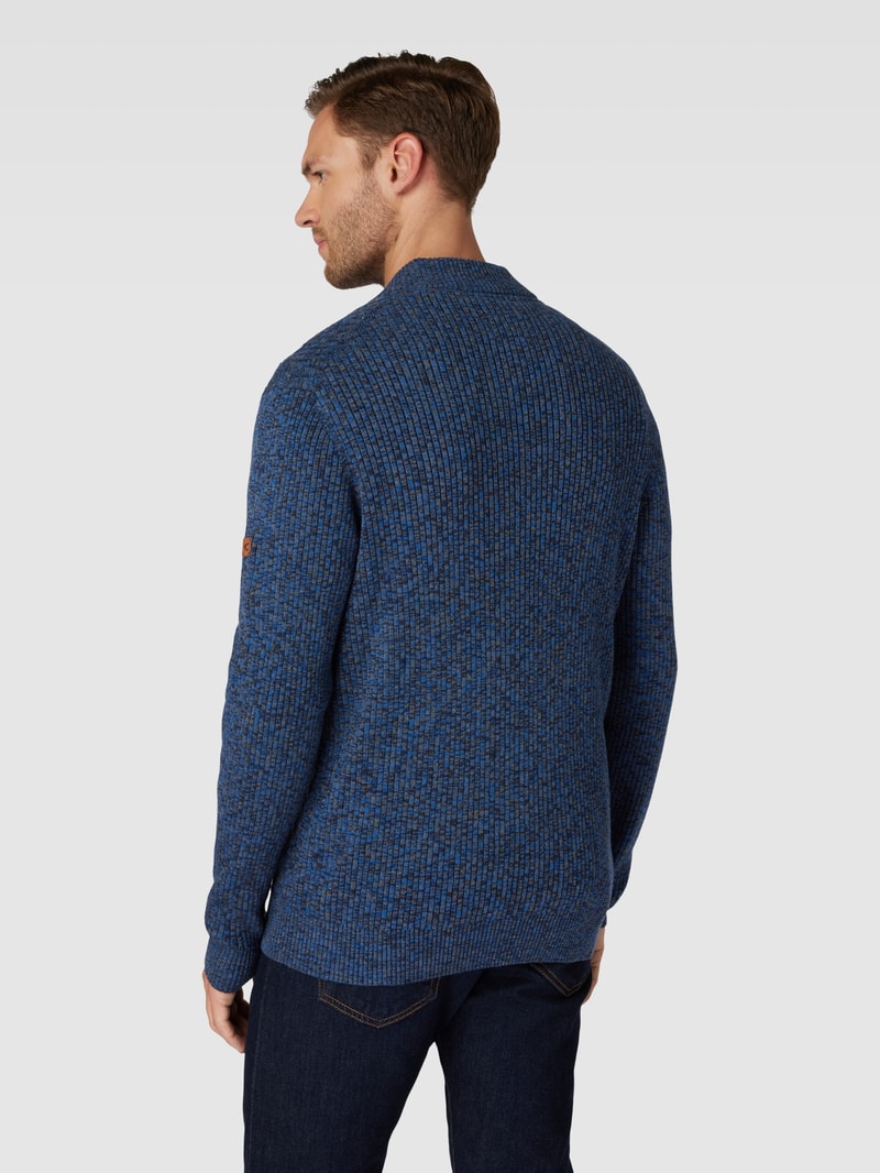 Strickjacke mit Strukturmuster in royalblau