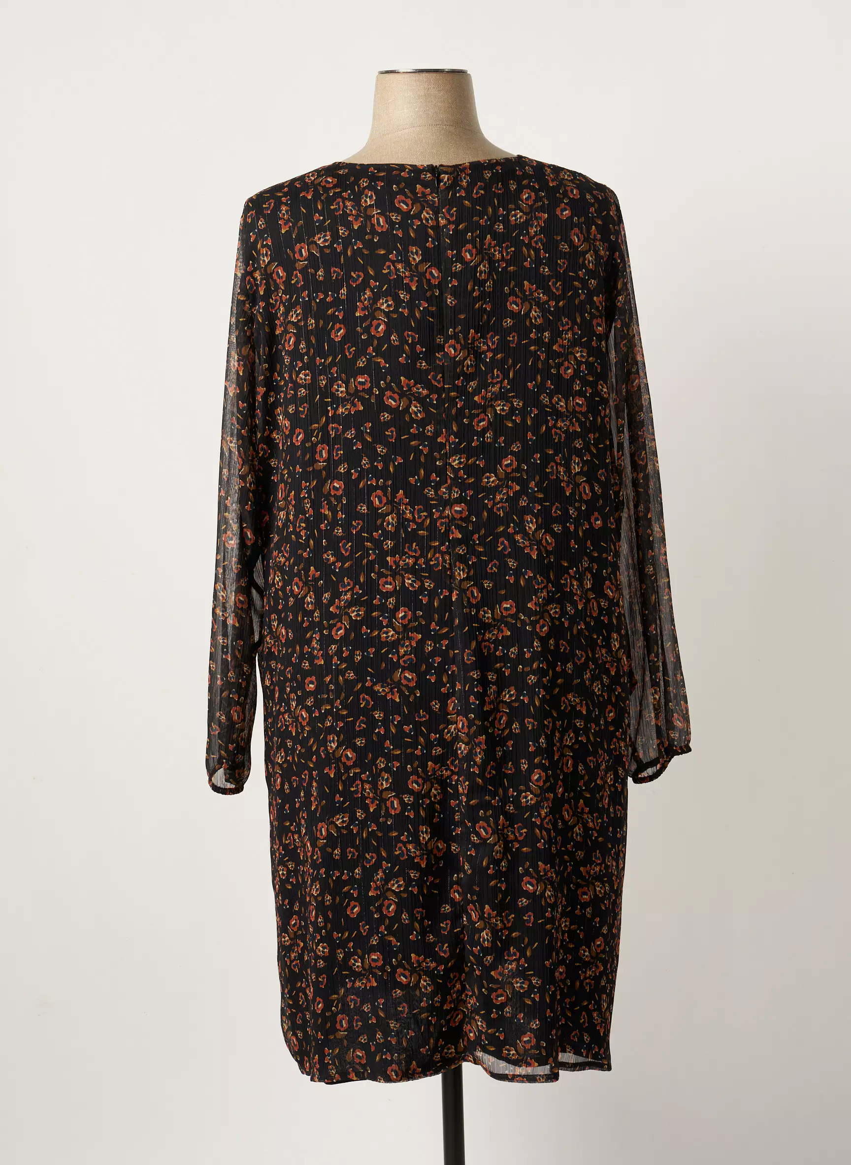 Pause Cafe Robes Mi Longues Femme couleur noir