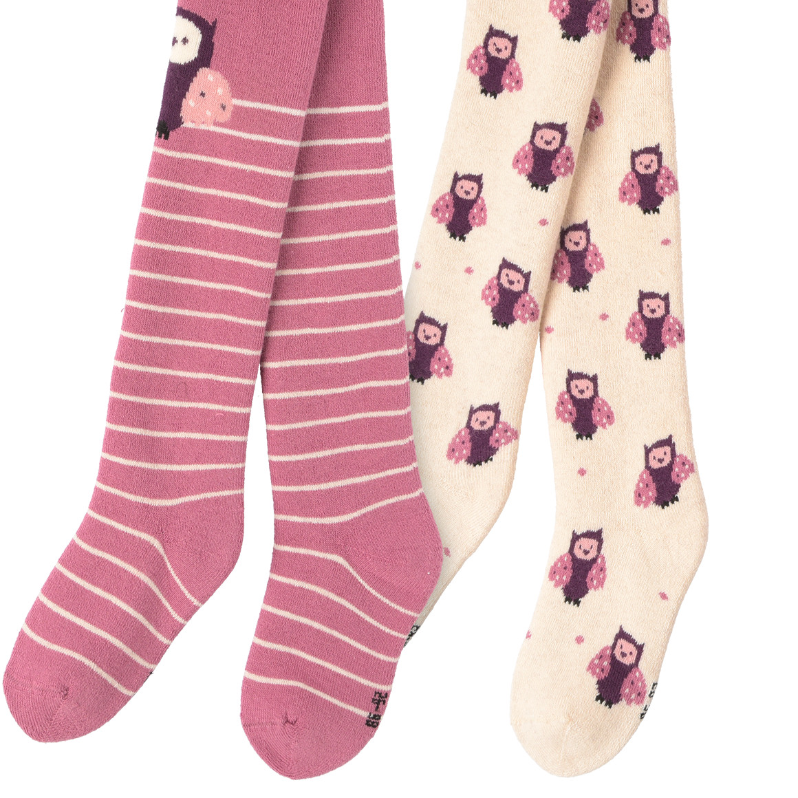 2 Baby Frottee-Strumpfhosen im Set