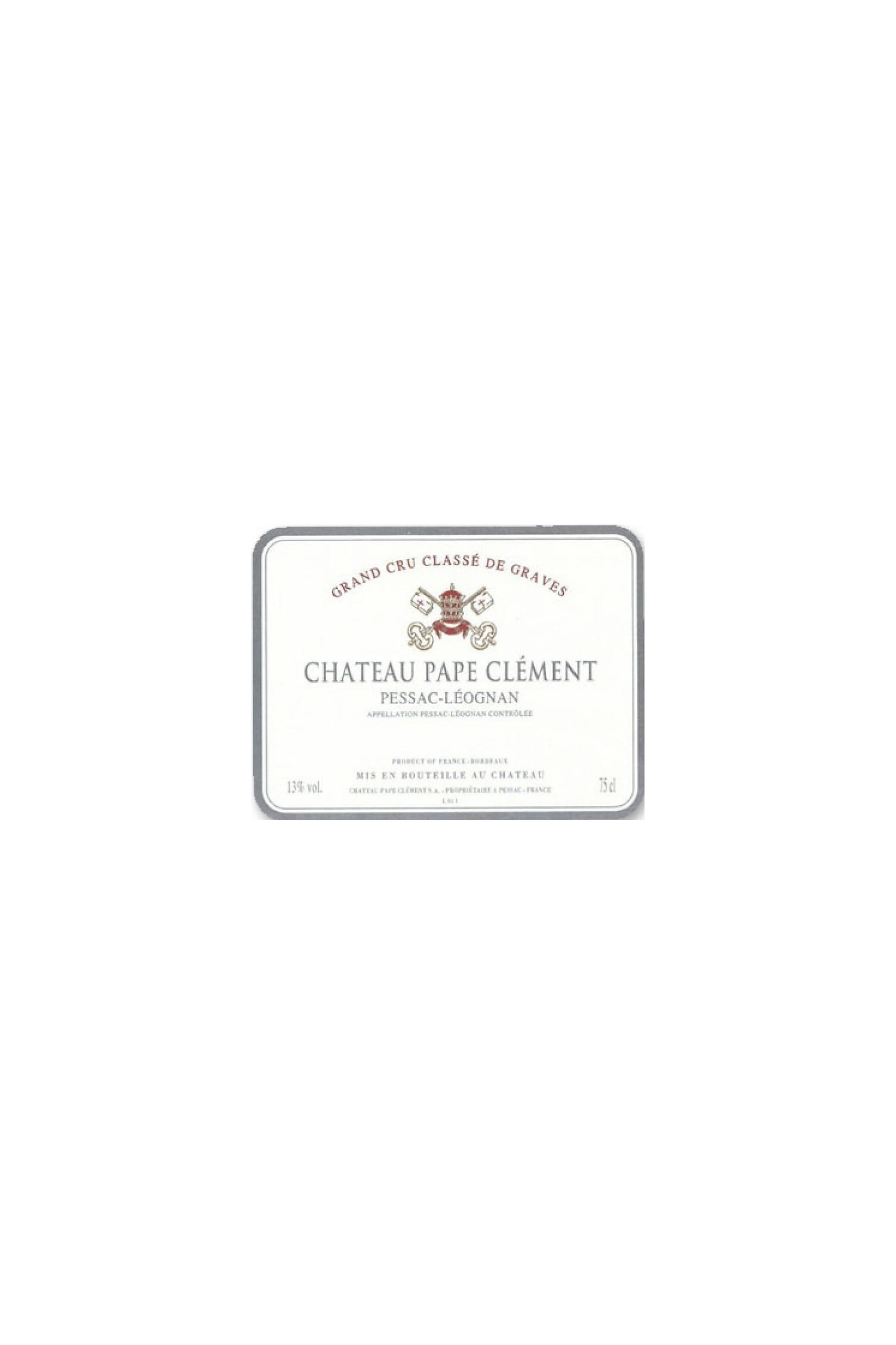 Château Pape Clement 1965, Pessac Leognan