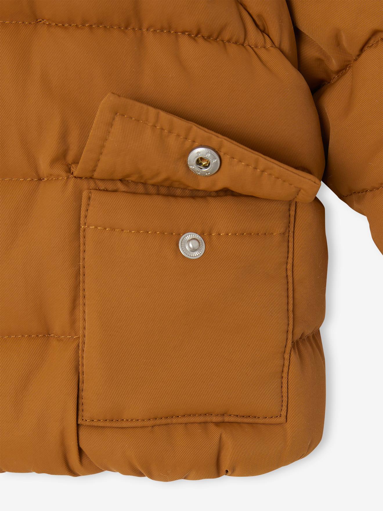 Vertbaudet Baby Steppjacke mit abnehmbaren Ärmeln, Recycling-Polyester - karamell